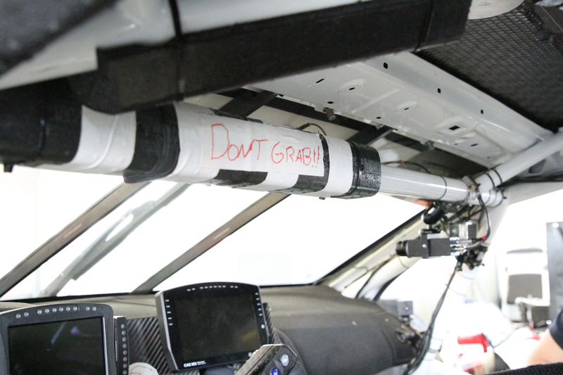 Like any good race car, there are handwritten notes where there needs to be.